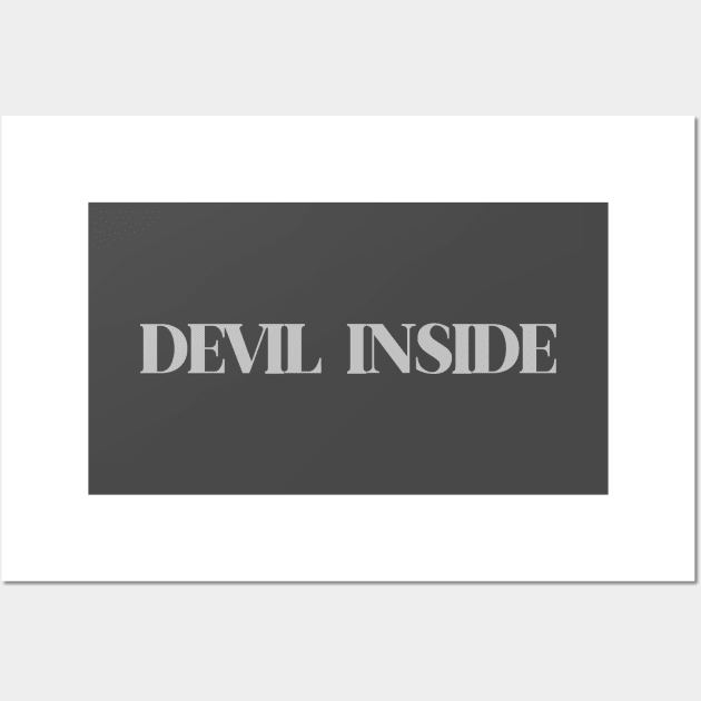 Devil Inside, silver Wall Art by Perezzzoso